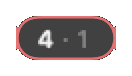 The count pill with a red ring: 4 work items, and 1 personal shown faintly.
